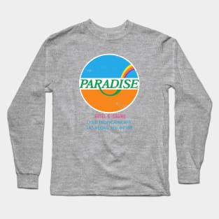 Retro Vintage Paradise Casino and Hotel Las Vegas Long Sleeve T-Shirt